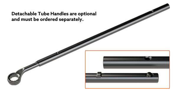 PETOL® Tube Handle Wrench: 12pt Offset Box Wrench w/Detachable Handle